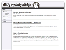 Tablet Screenshot of dizzymonkeydesign.com